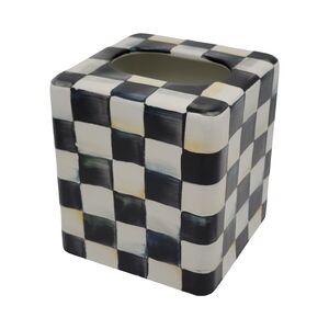 Mackenzie Childs Courtly Check Tissue Box Cover